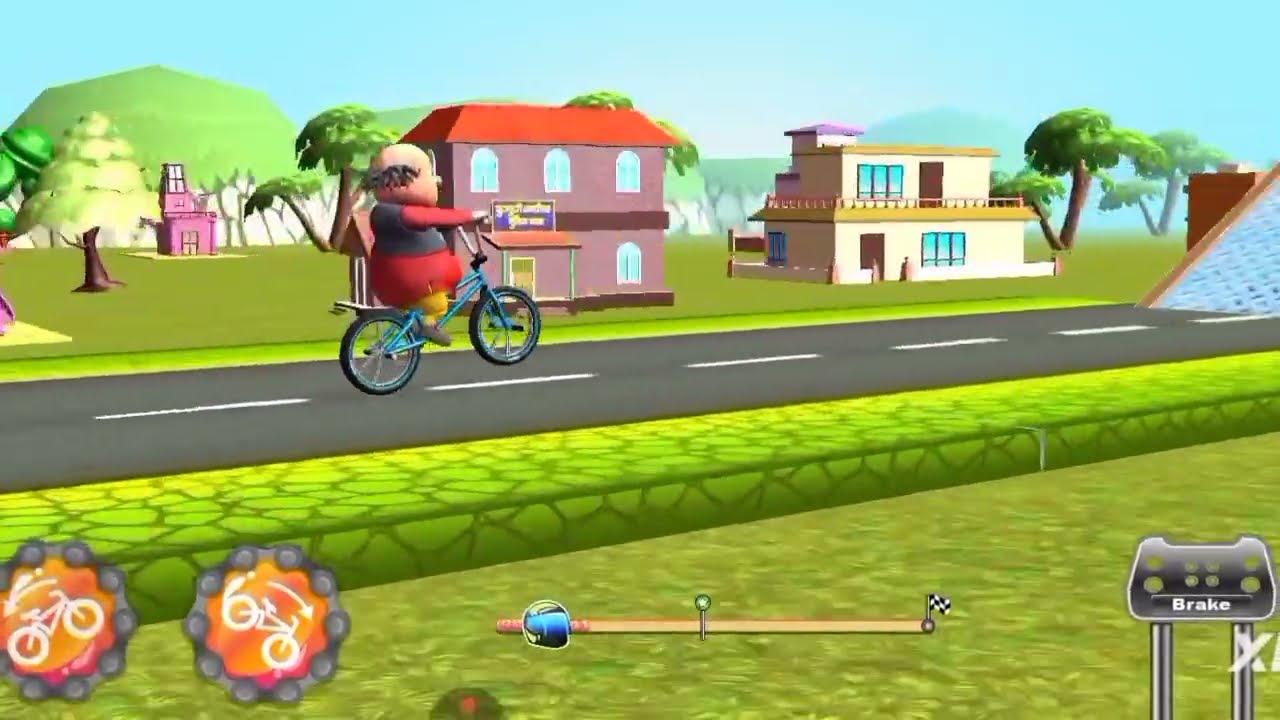 Moto choto ka cycle stunt 