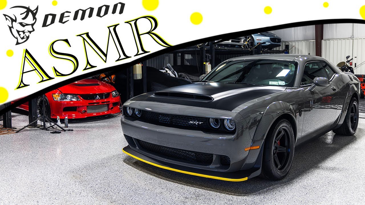 Shop Sounds Episode 1. ASMR Dodge Demon Auto Detailing