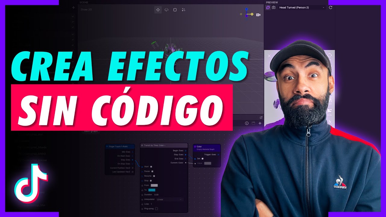 🟣 Crea filtros de TikTok sin código | Tutorial de Visual Scripting en Effect House