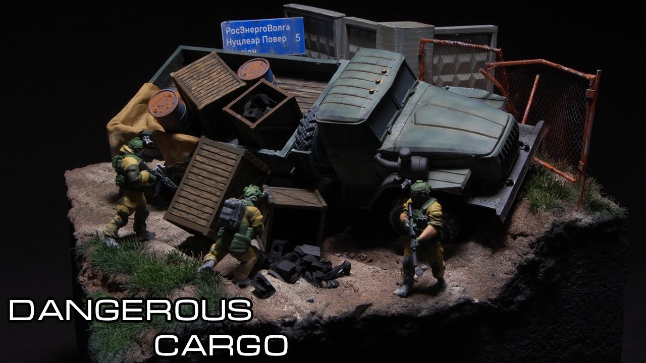 Truck Wreck With A Dark Cargo Diorama