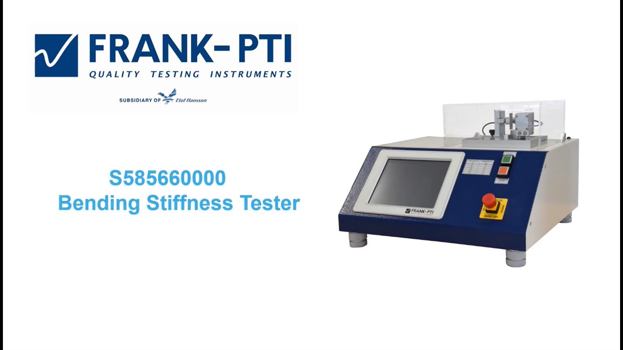 58566 Bending Stiffness Tester / Biegesteifigkeitsprüfer FRANK-PTI GmbH