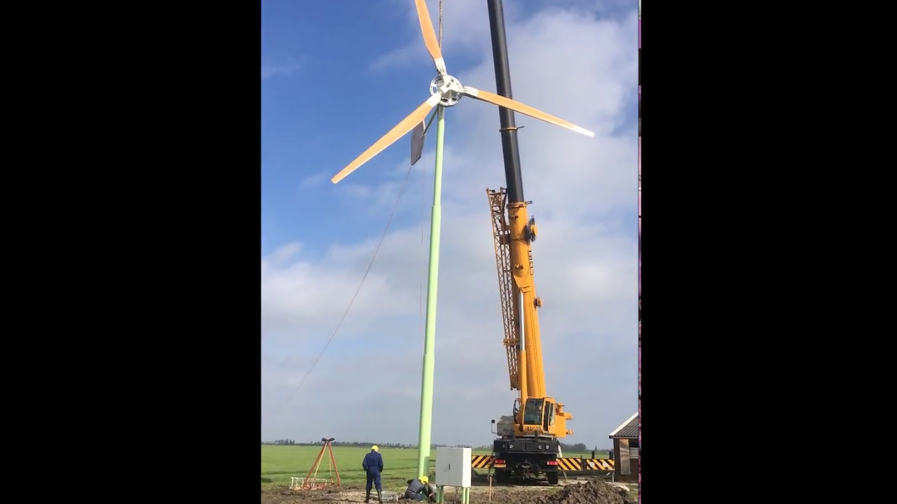 Plaatsen EAZ-twaalf windmolen