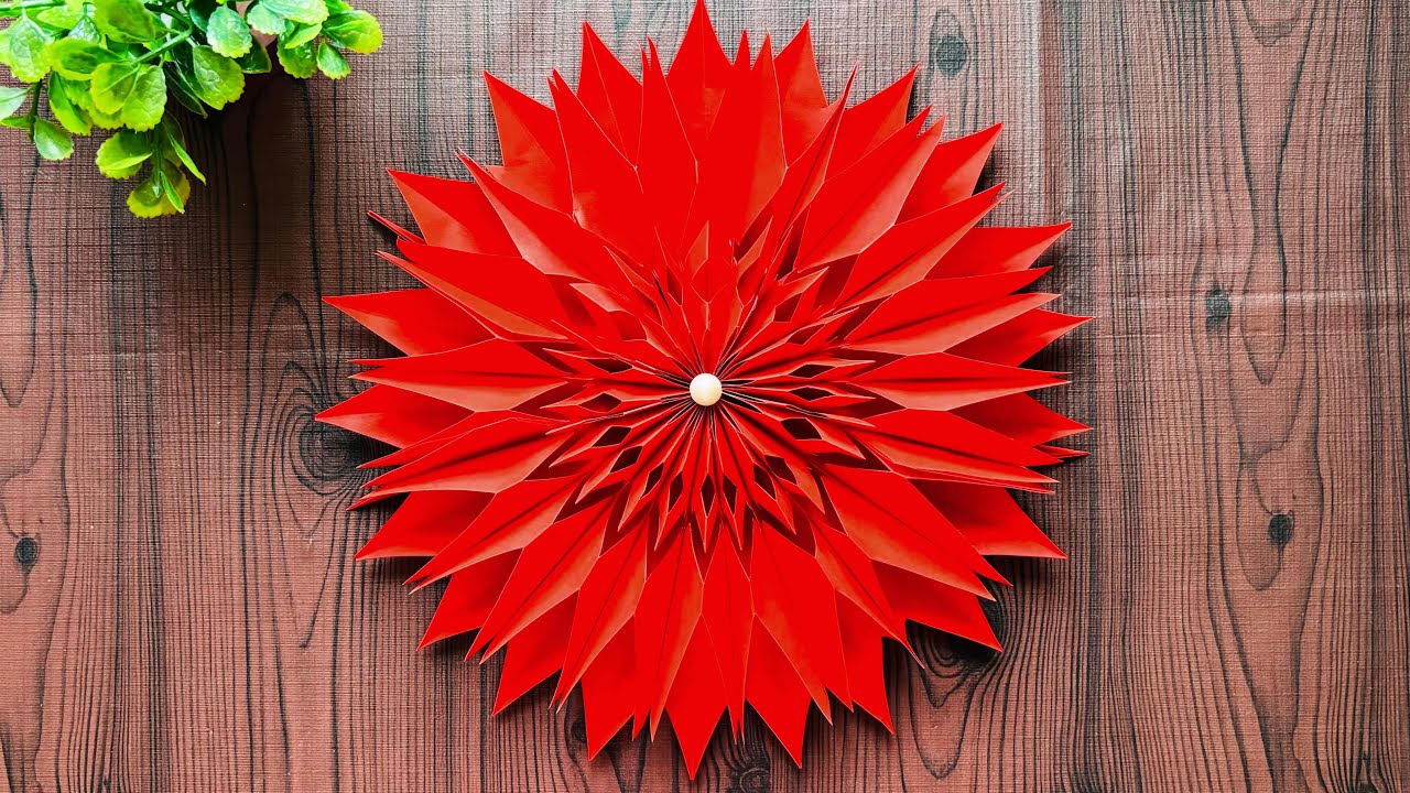 🎄 DIY Paper Snowflake Making ❄️ | Stunning Christmas Decoration Idea for Home