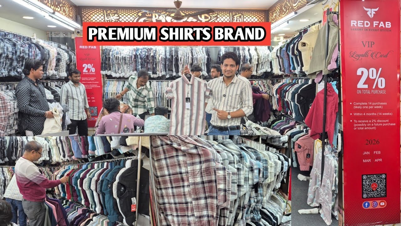 Premium shirts brand, shirts manufacturer in kolkata, red fab 
