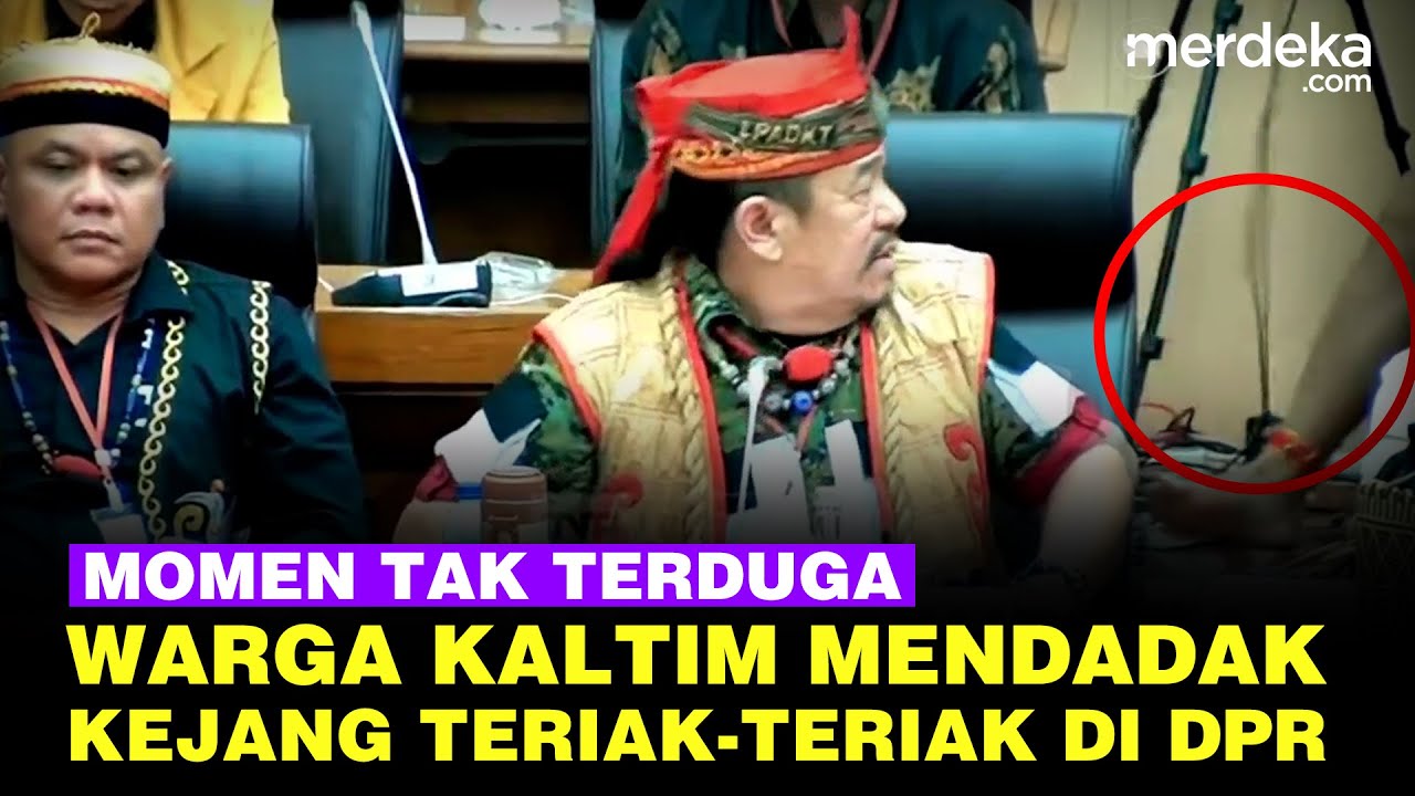 Rapat Tiba-Tiba Hening, Momen Tak Terduga Saat Warga Kaltim Kejang Teriak-Teriak di DPR