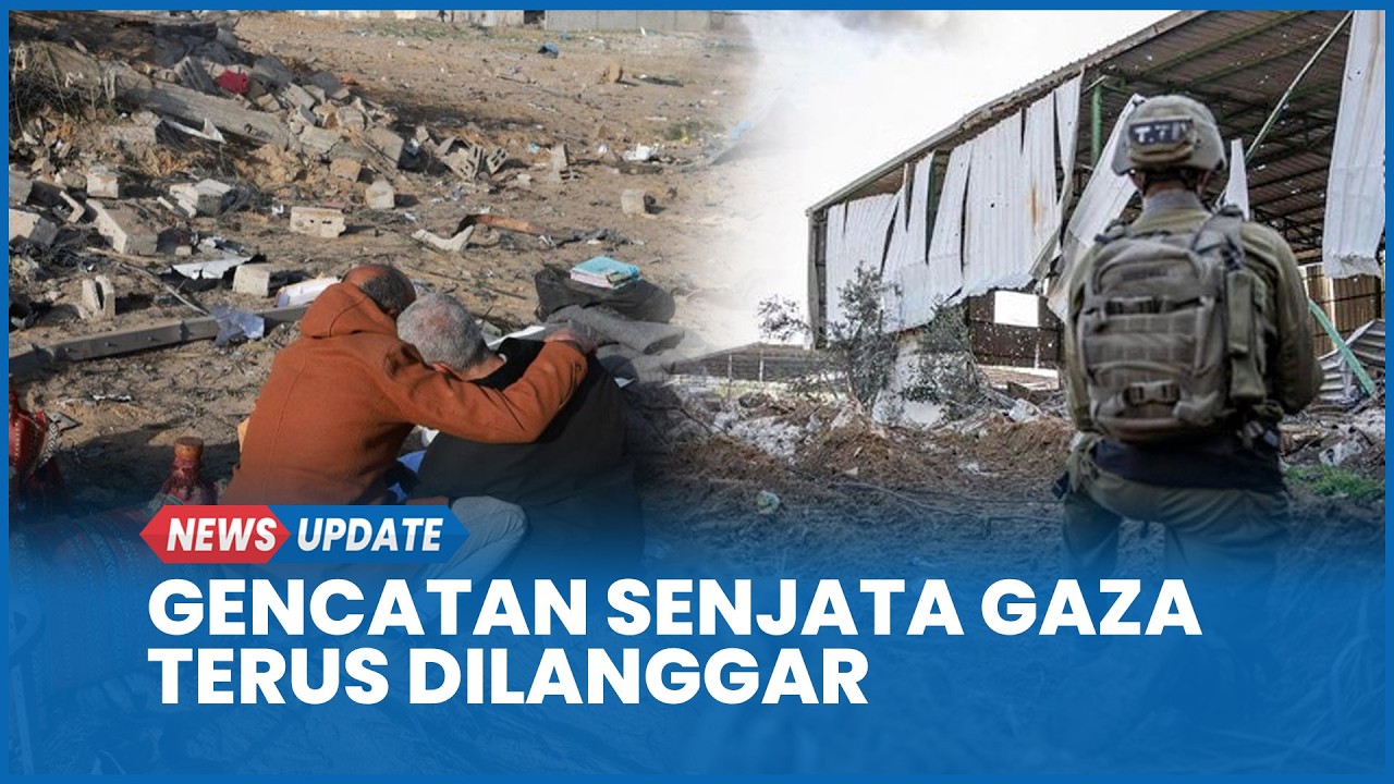 Israel Terus Langgar Gencatan Senjata Tewaskan 9 Warga Gaza dan Tangkap 12 Orang
