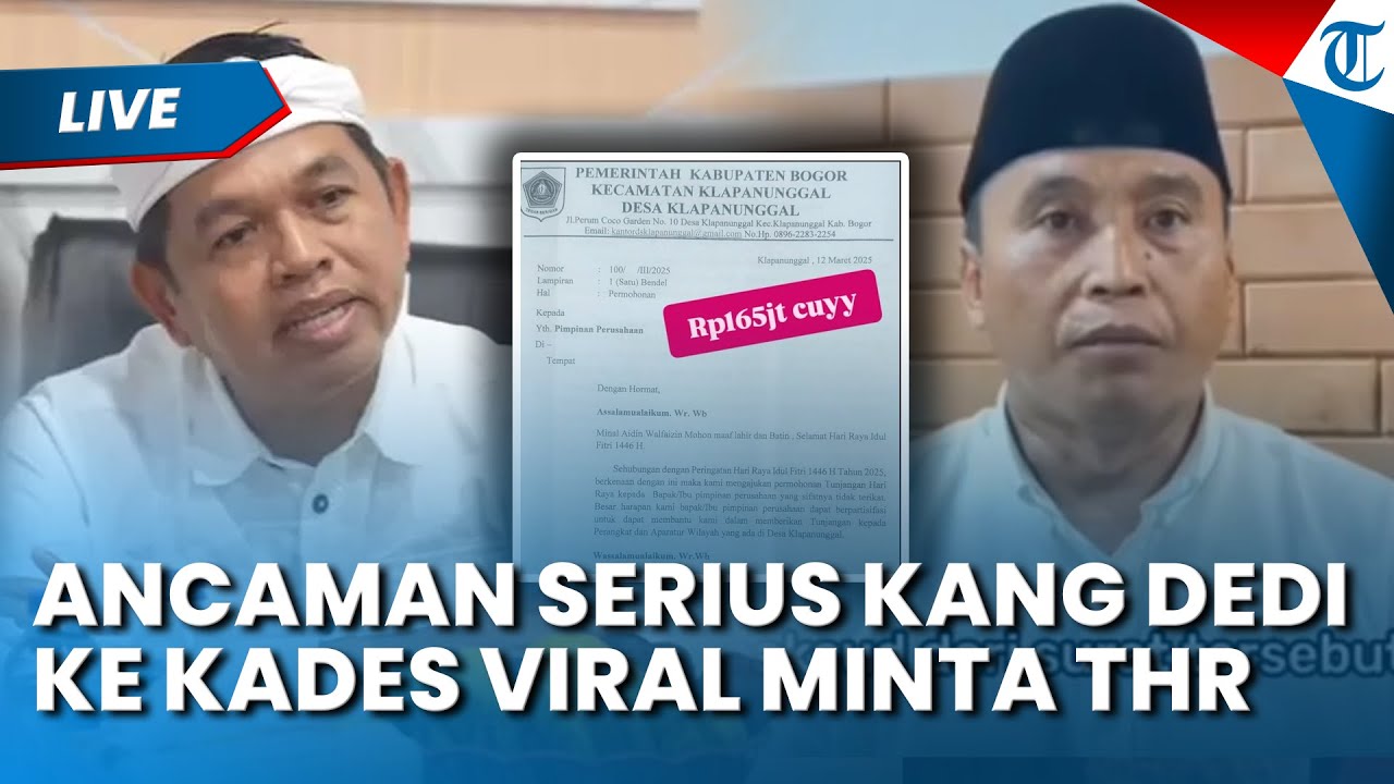 🔴LIVE: TAK MAIN-MAIN, KDM Ancam Penjarakan Kades Bogor gegara Minta THR Rp 165 juta ke Perusahaan