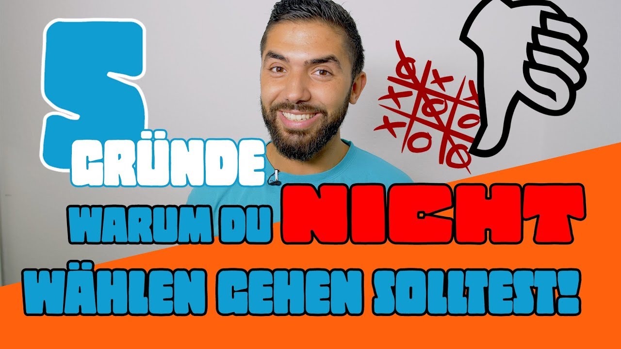 5 Gründe warum du NICHT wählen gehen solltest!!!  I   Khalid Bounouar