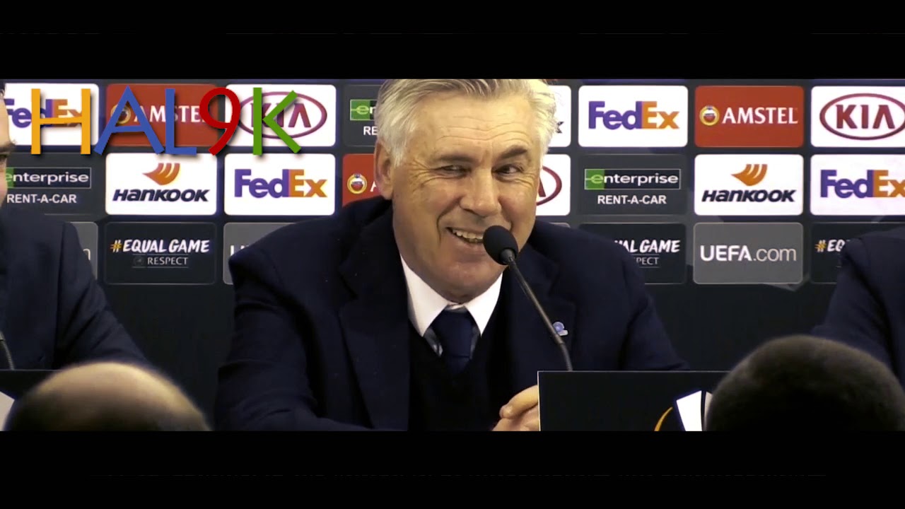 (EL) NAPOLI - ZURIGO : ANCELOTTI : Conferenza post gara