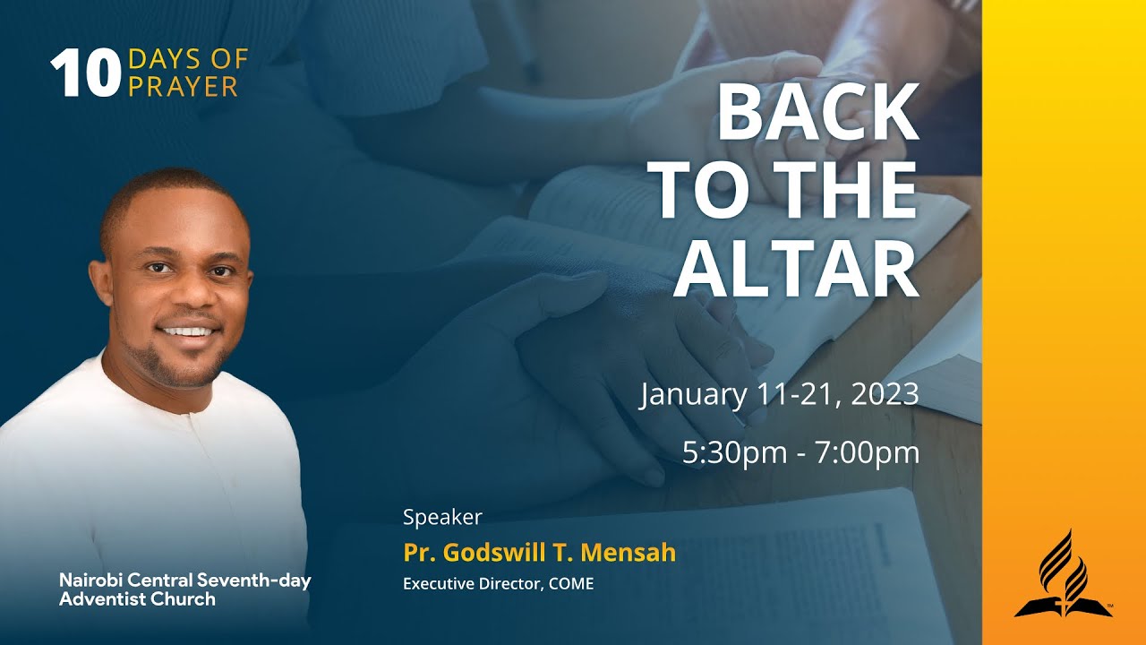 #8 - Back To The Altar | Pr. Godswill T. Mensah