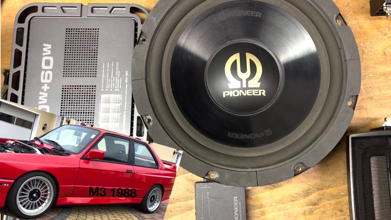 Bass zu leise ? Probleme mit Cinch Pegel - Retro Vintage Car Hifi Anlage Pioneer 1989 BMW M3 E30