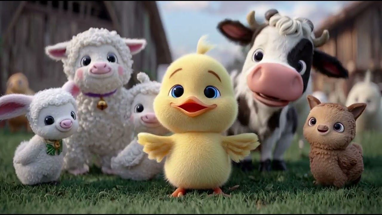 Old MacDonald Had a Shiny Duck | Farm Animal Song for Kids | Nursery Rhymes