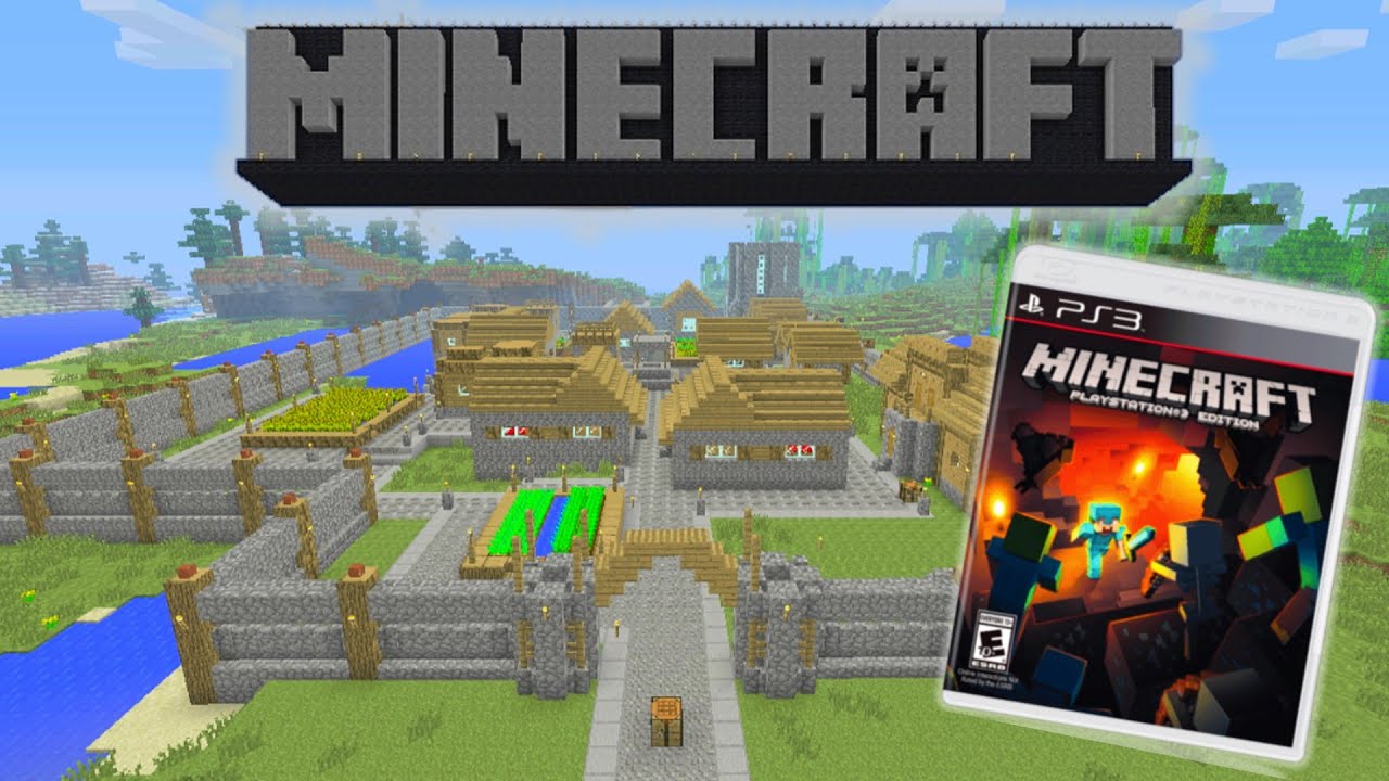 BUILDING The Minecraft TUTORIAL WORLD SIGN In Survival! (PS3 TU12)