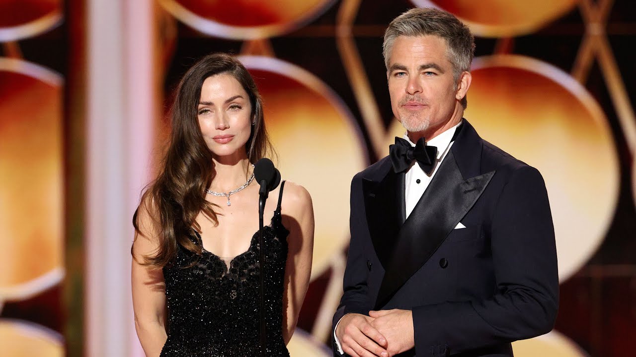 Ana de Armas & Chris Pine Present Best Female Actor &ndash; Motion Picture &ndash; Drama | 83rd Golden Globes