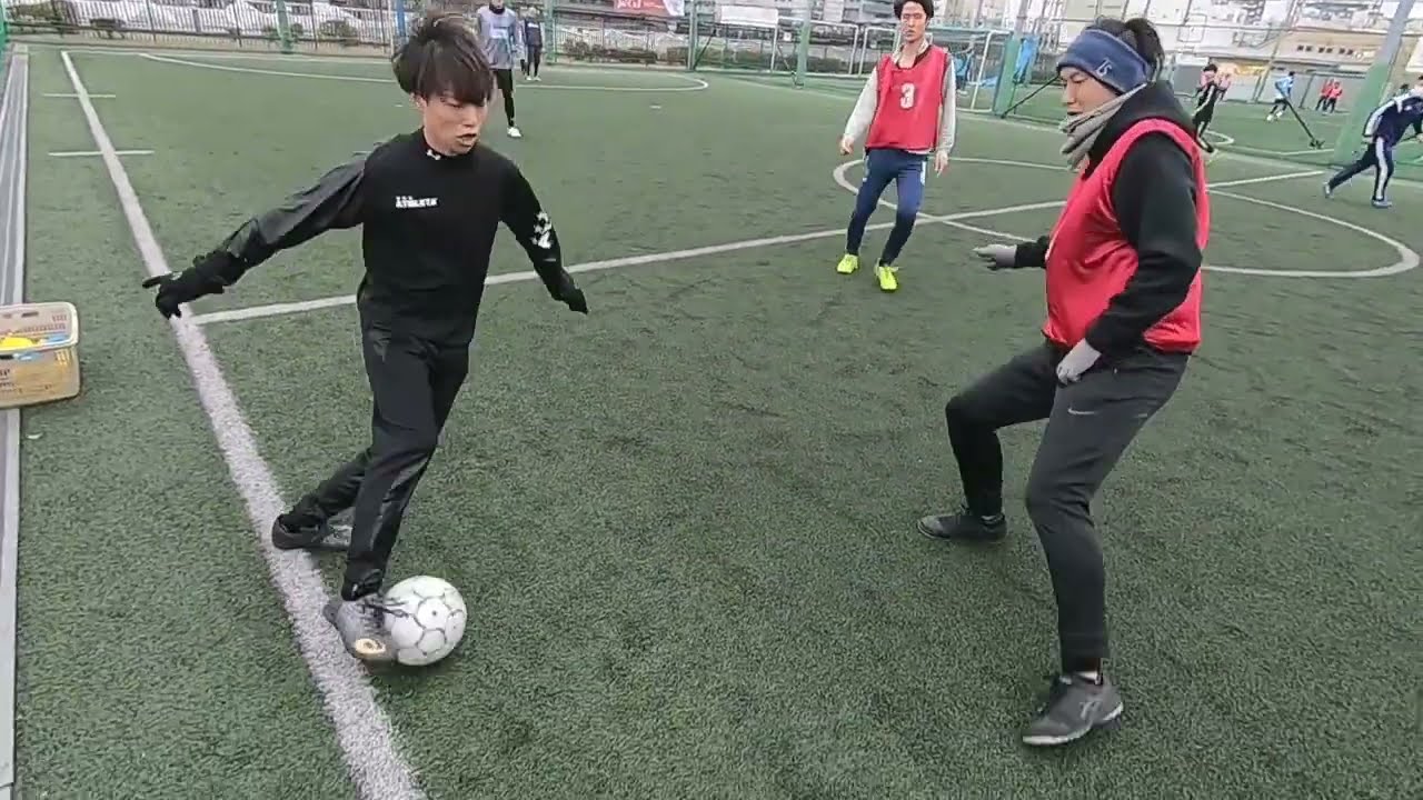 【 ガチ 個サル・フットサル実況　鷺沼 2022/02/13/9:00~】カッチカチの赤チームに真っ向勝負を挑む！マジで寄せが速すぎる！！