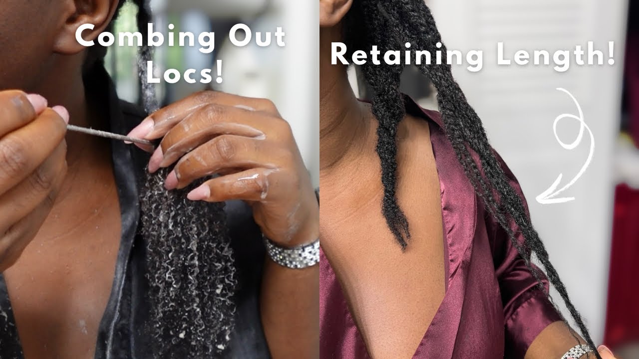 COMBING out My Locs After 7 Years! | Shedded Hair + Retaining Length | Part 1