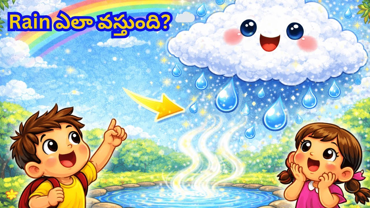 “Rain ఎలా వస్తుంది? 🌧️