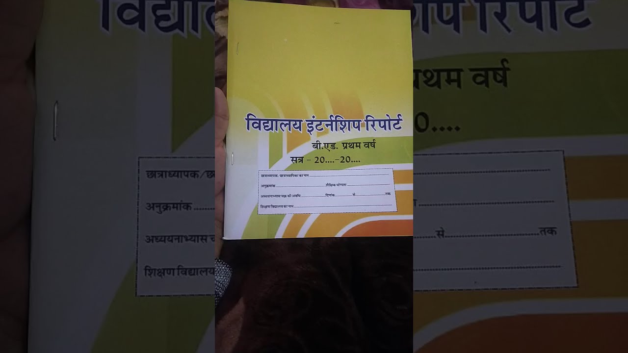 b.Ed 1st year diary banane ka tarika internship diary kaise banaye