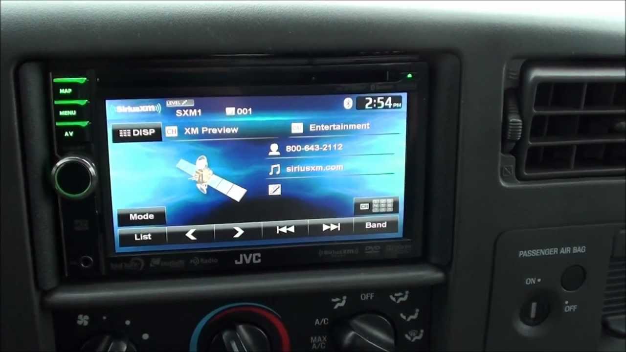 Установка стереосистемы JVC