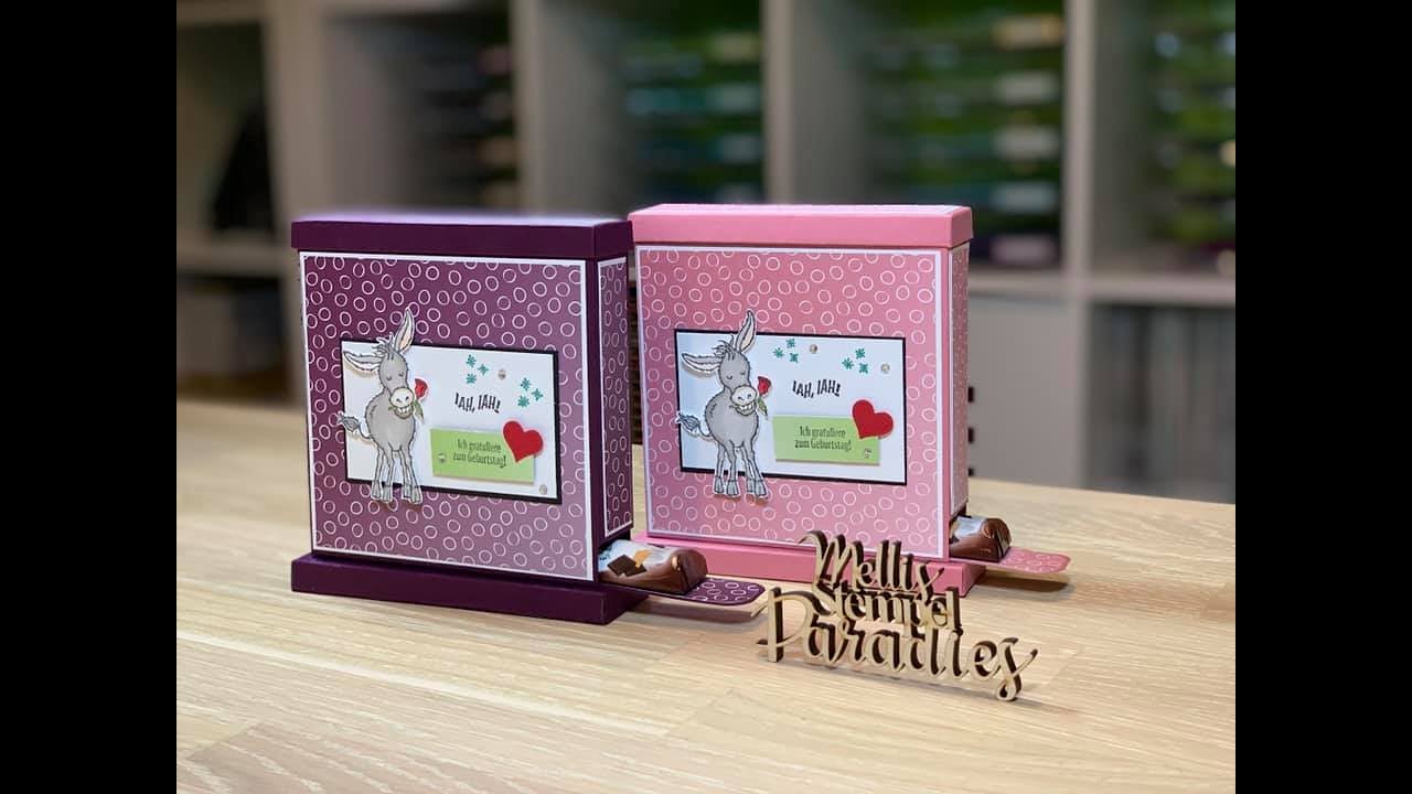 Tutorial Schokoriegelspender mit Produkten von Stampin' Up!