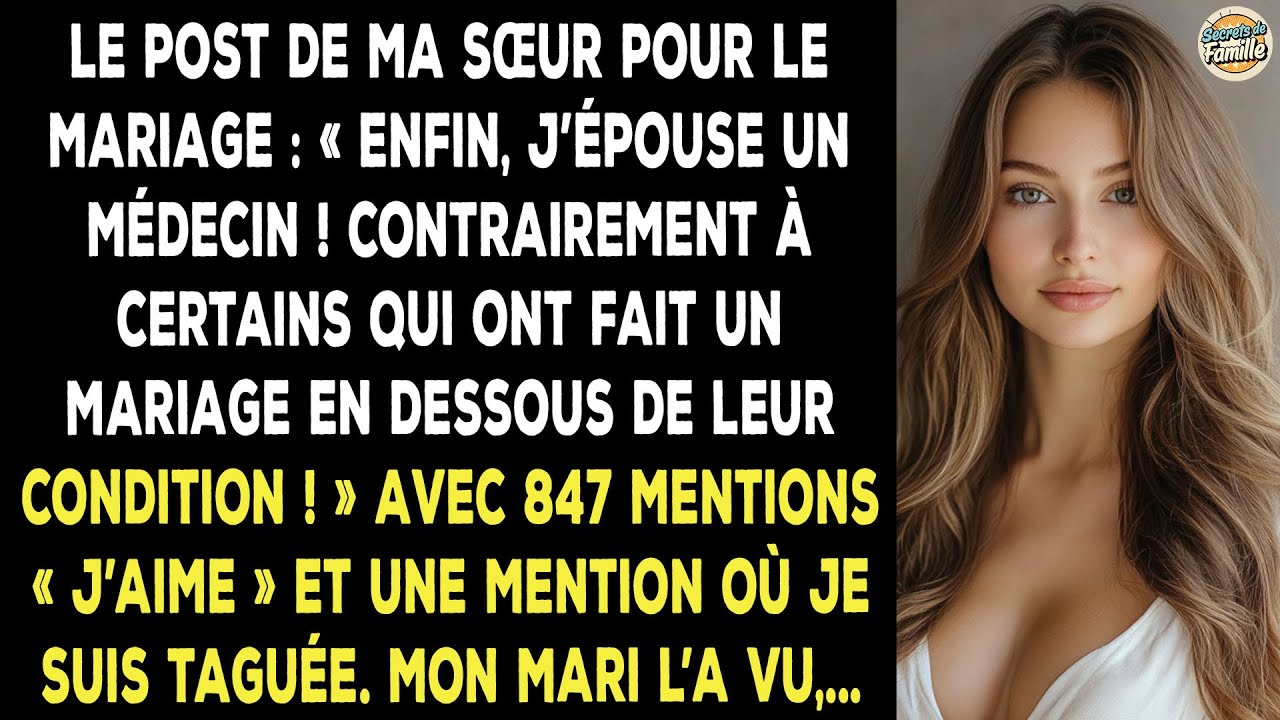 Ma Sœur M'a Taguée Sur Son Post De Mariage : « Enfin Un Mariage Au-dessus De La Moyenne ».
