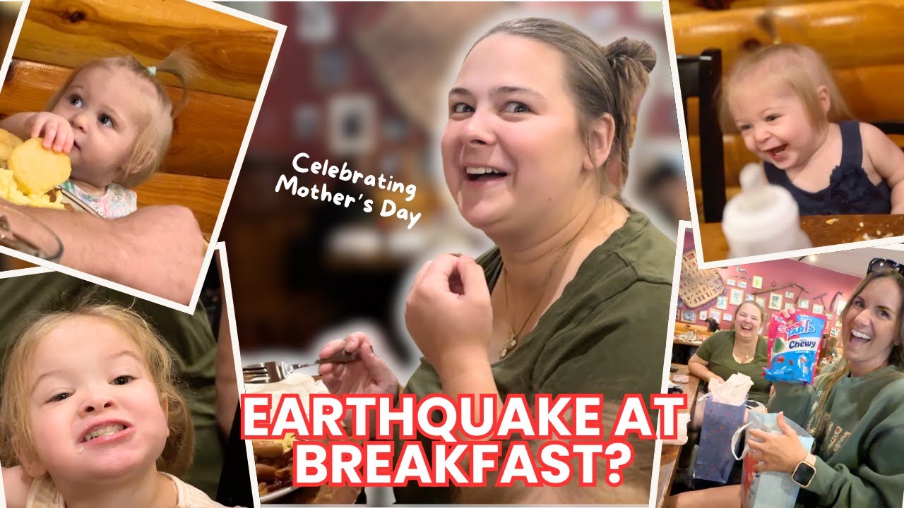 EARTHQUAKE Felt Here?! + Power Outage + Early Mother’s Day with Kayla 💖| Family 5 Vlogs