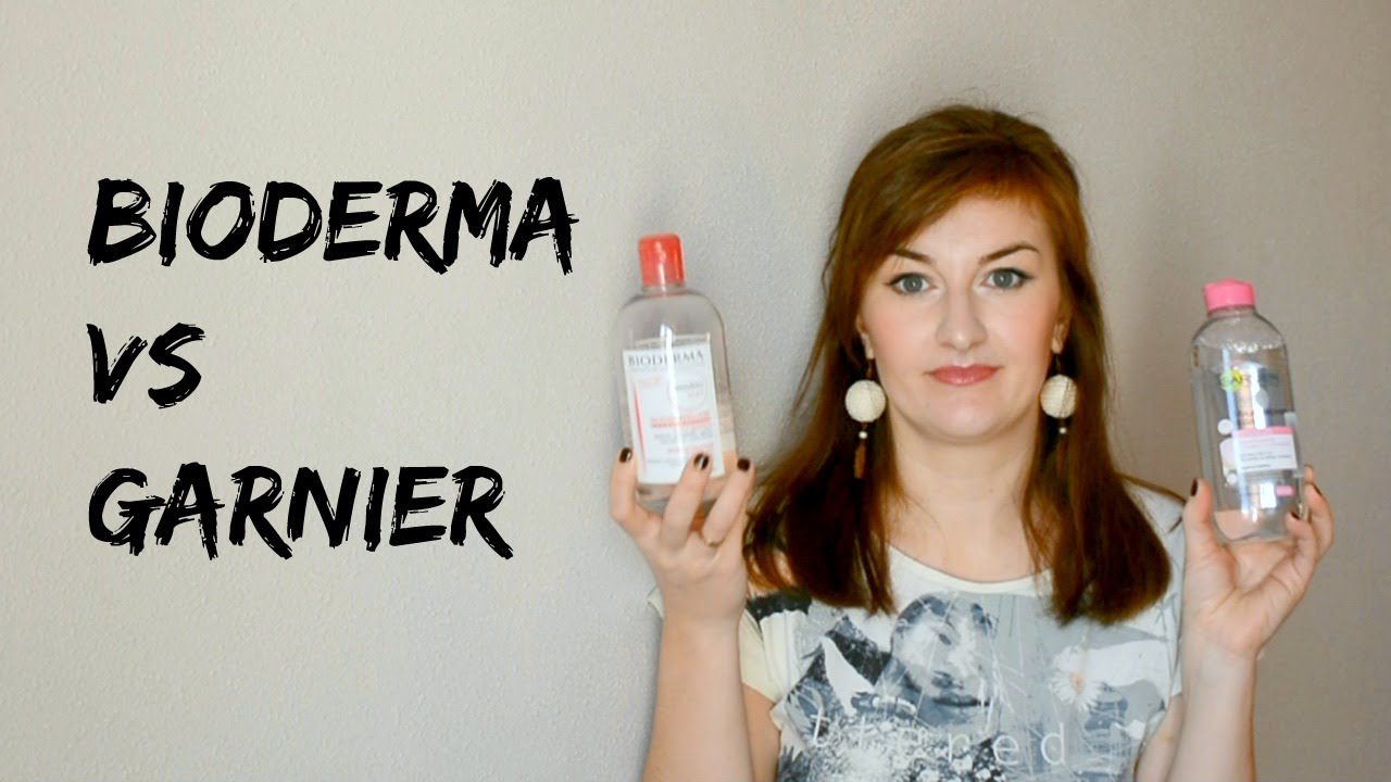 Мицеллярная вода Bioderma vs Garnier