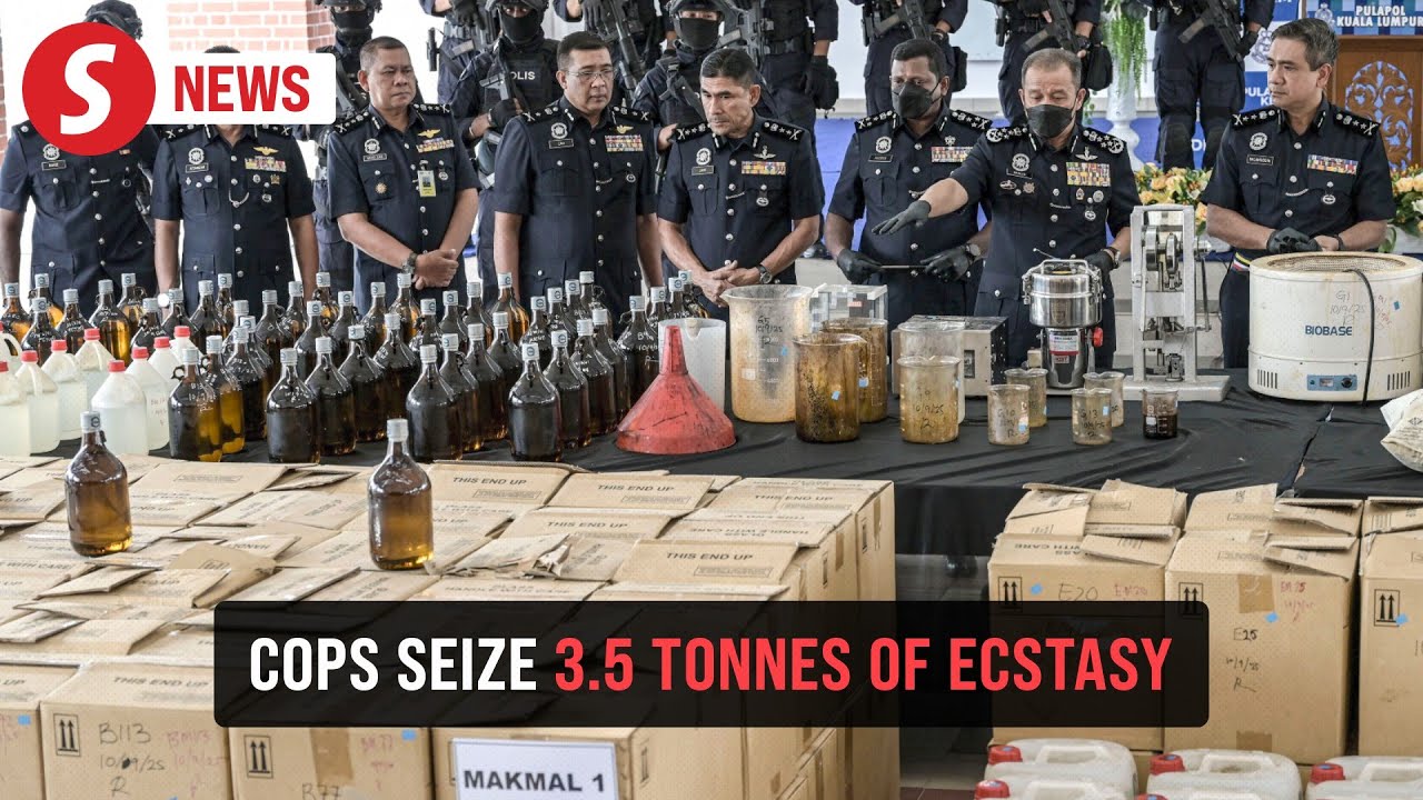 Cops seize 3.5 tonnes of ecstasy worth RM600mil in largest drug bust this year