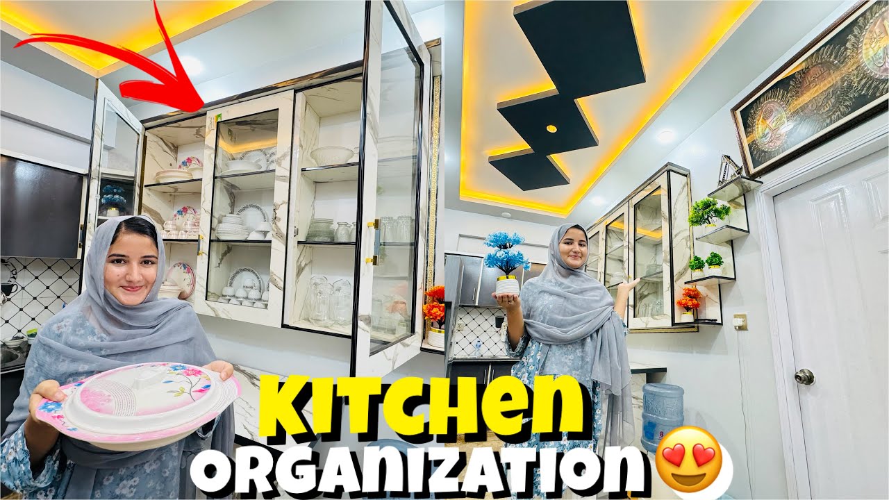 Kitchen Organization 😍| Final Look Of Our New Kitchen Cabinet | Malik Waqar Vlogs