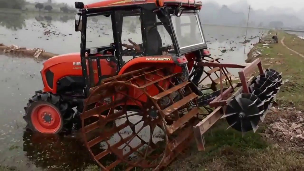 Bánh lồng nan bơi chống lầy kết hợp bừa lăn răng đĩa .