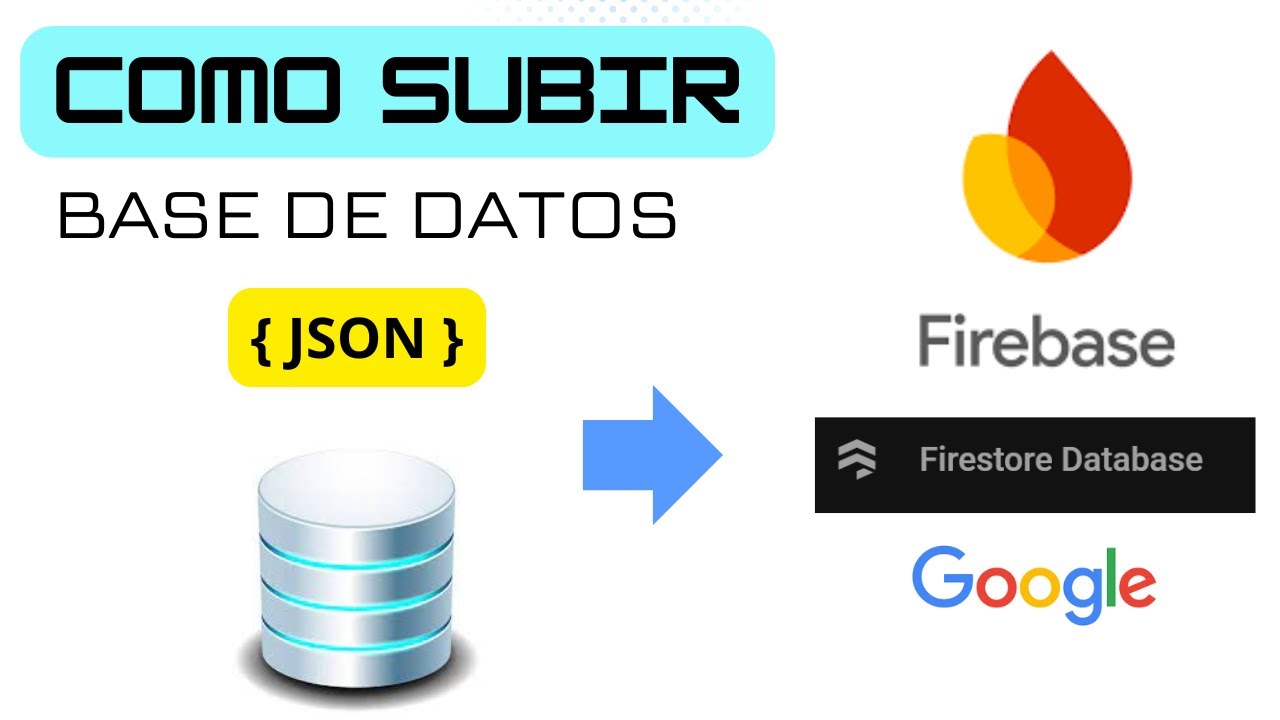 Como subir base de datos en JSON a Firestore Database de Firebase