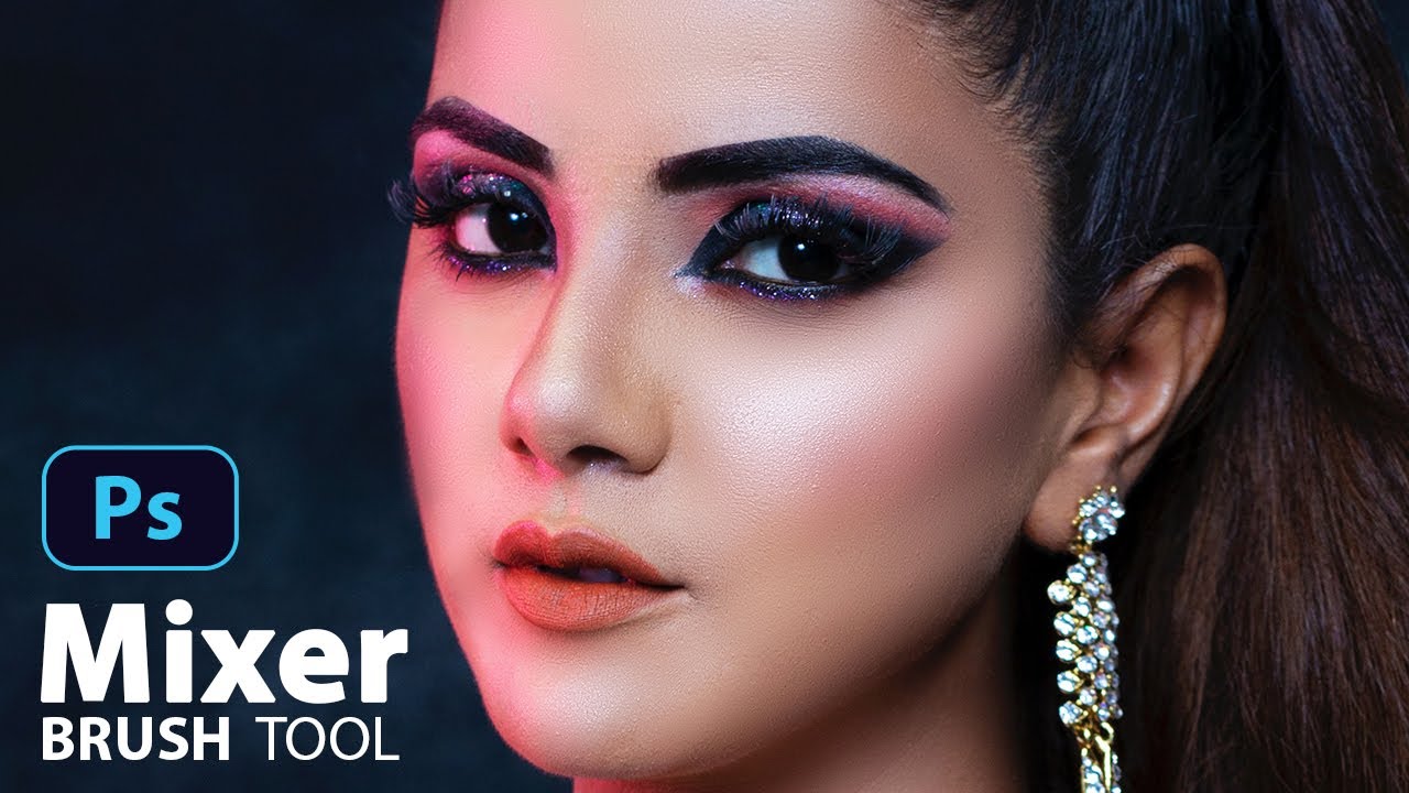 How to Use Mixer Brush Tool Photoshop cc | Photoshop Skin Retouching | Brush Tool Photoshop