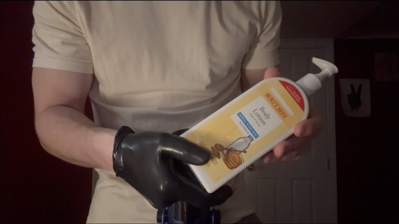 Asmr | Hand sounds for sleep ( gloves + lotion )