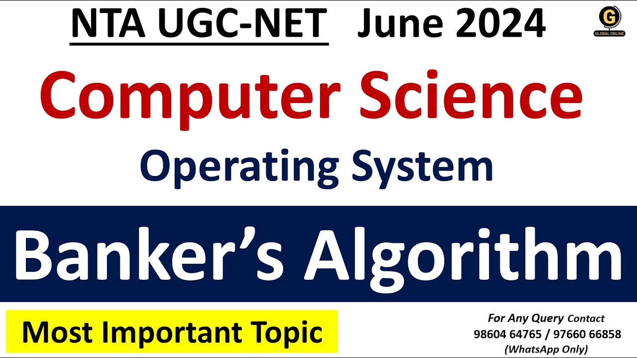 Banker's Algorithm for Deadlock Avoidance in Operating System in Hindi | UGC NET Computer Science