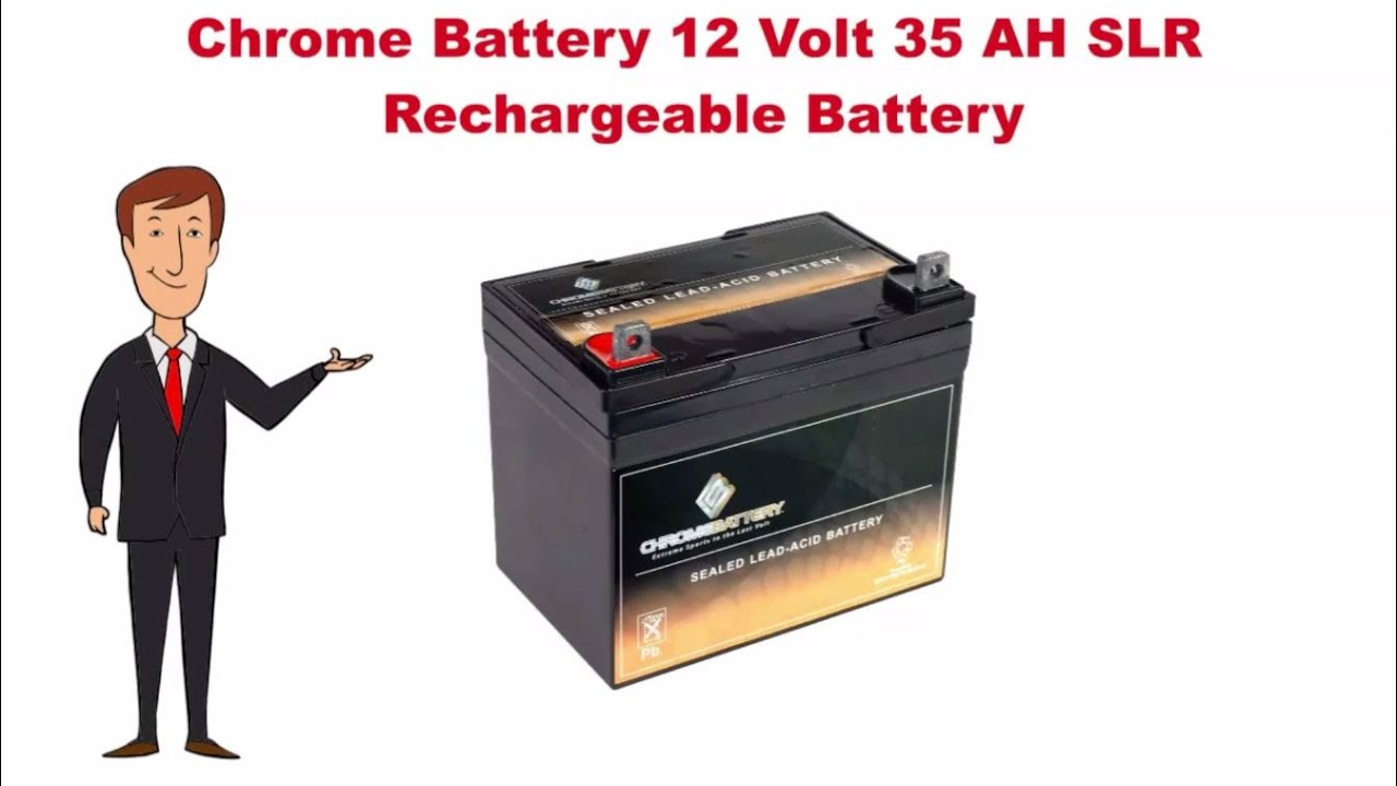 Chrome 12V 35AH SLA Rechargeable Battery Review/ Explain With Whiteboard Animation