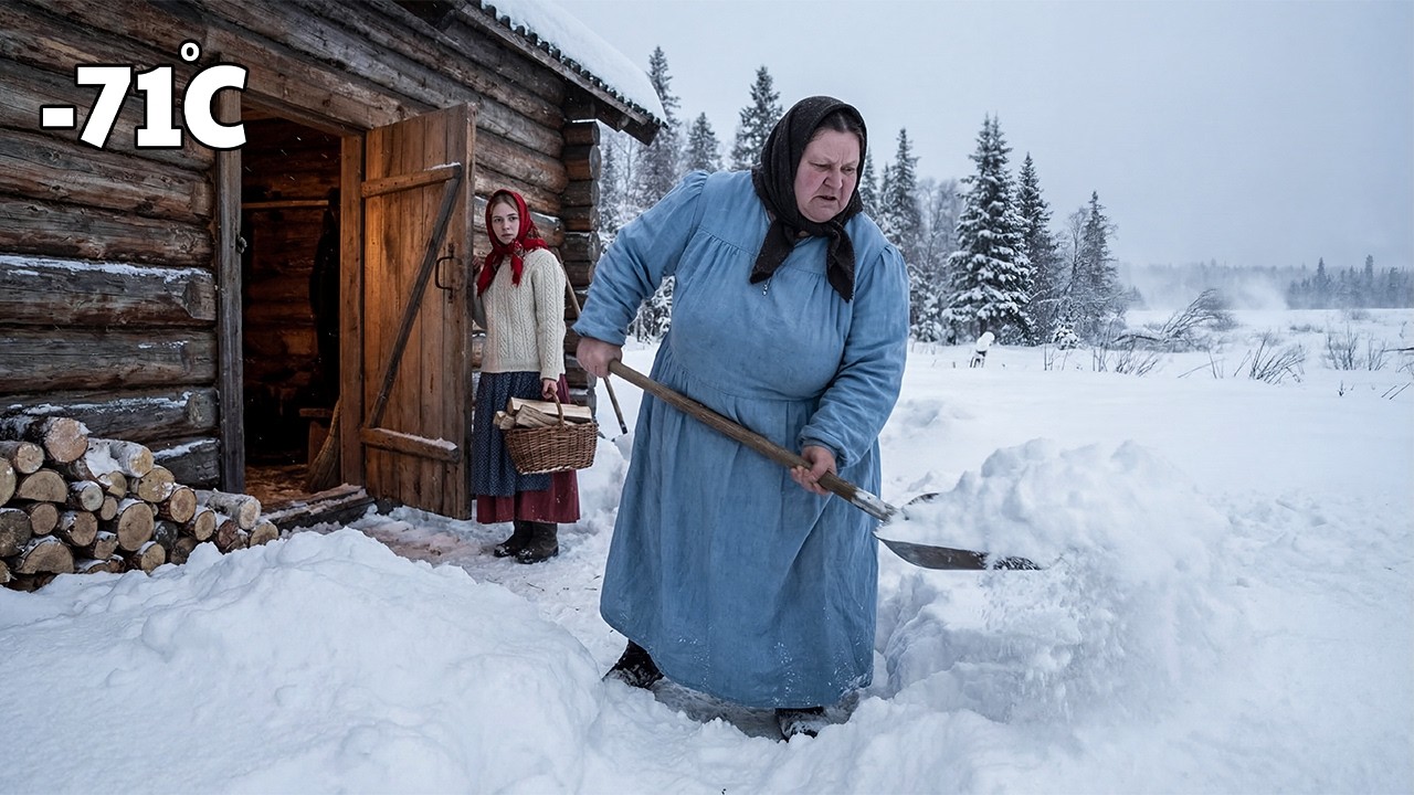 Surviving Siberia’s Brutal Winter, Mother and Daughter Keep Their Cabin Warm With the Last Firewood