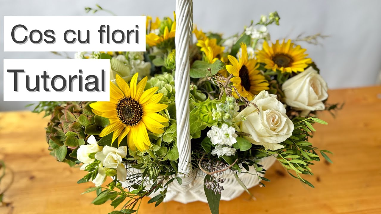 👀➡️ Cos cu floarea soarelui. Tutorial as cu pas ❤️👀