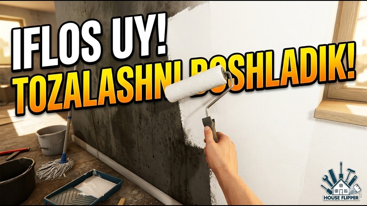 Endi uy tozalab tuzatamiz House Flipper Legenda