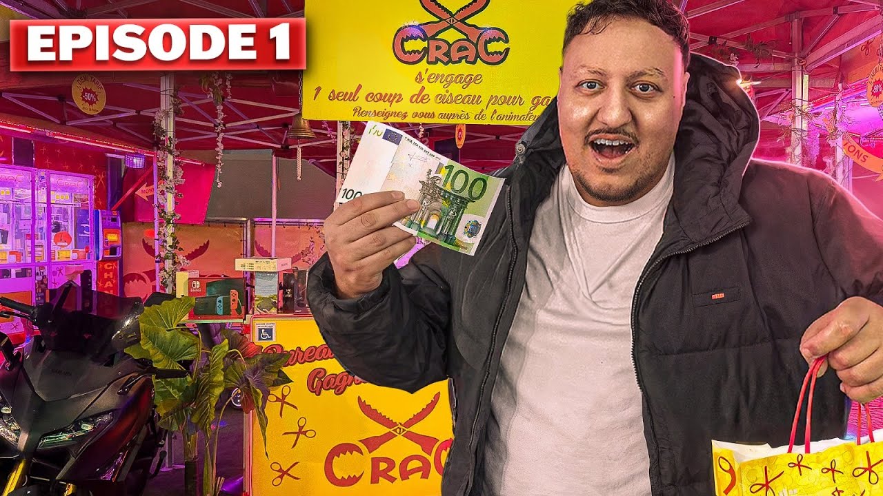 100&euro; dans le MEILLEUR STAND &agrave; la F&Ecirc;TE FORAINE (coupe-coupe)
