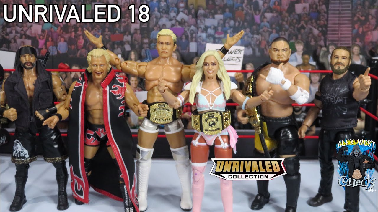 AEW Jazwares Unrivaled 18 Mariah May, Samoa Joe, Perry, Jeff Jarrett, Mark Briscoe & Okada Review!