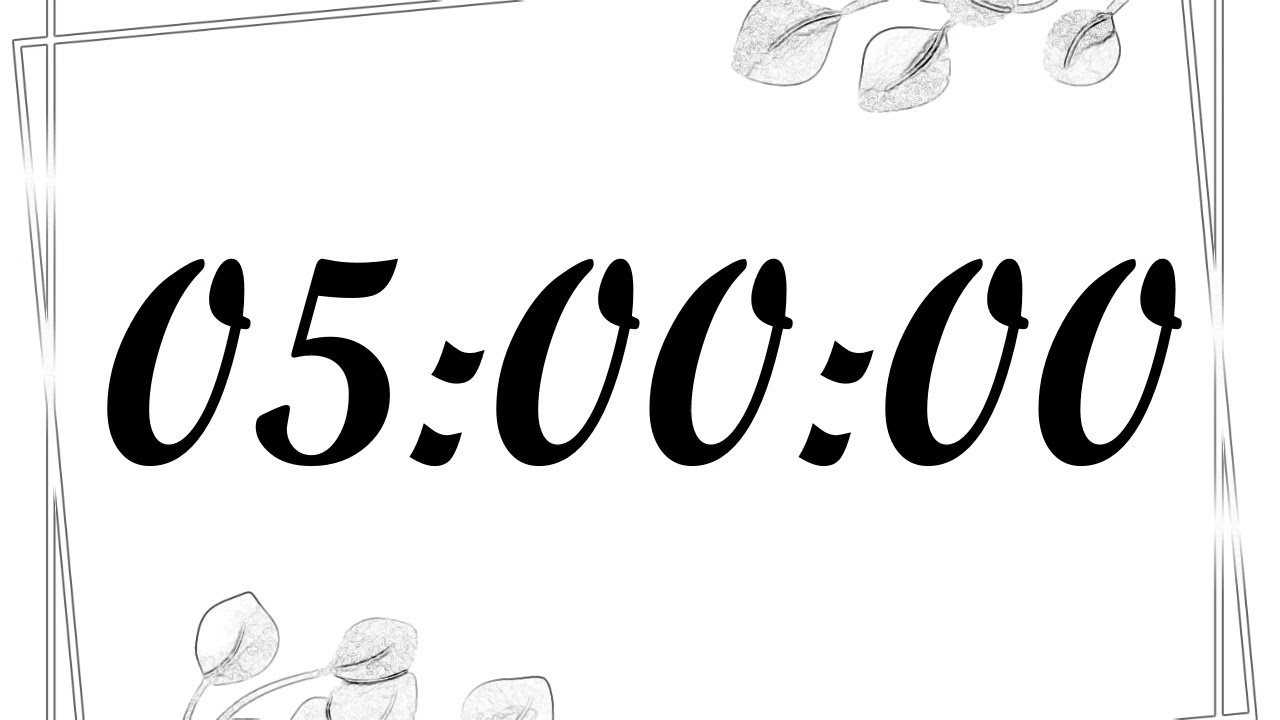 5 Hour Timer | 300 Minute Timer | 300 Minute Countdown with Music