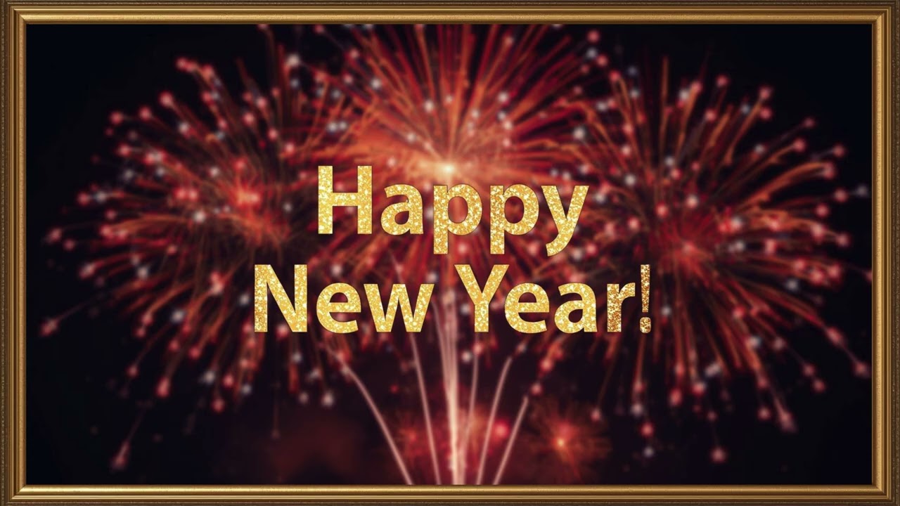 Happy New Year Screensaver - Wallpaper - TV Art - 4K- Frame Art
