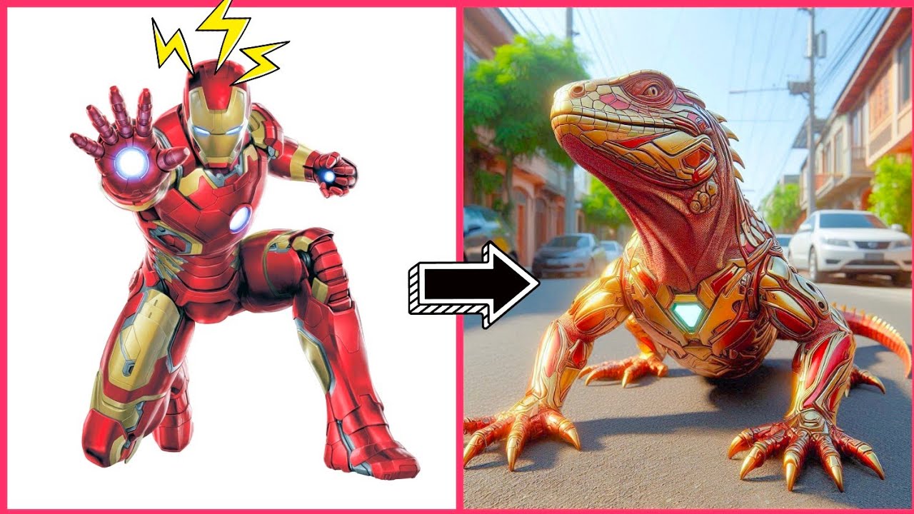 AMAZING😱 🔥AVENGERS but IGUANA 🔥All CHARACTERS (MARVEL & DC) 2025