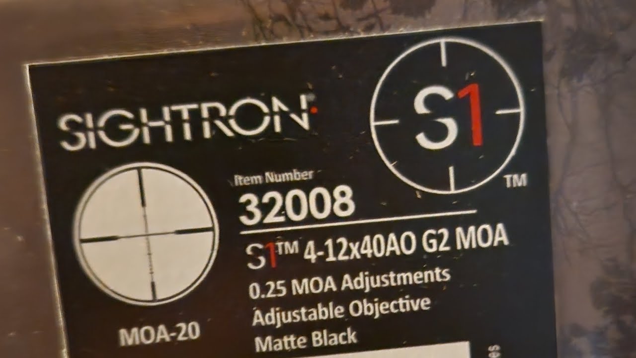 Sightron S1 4-12x40AO G2 None sence