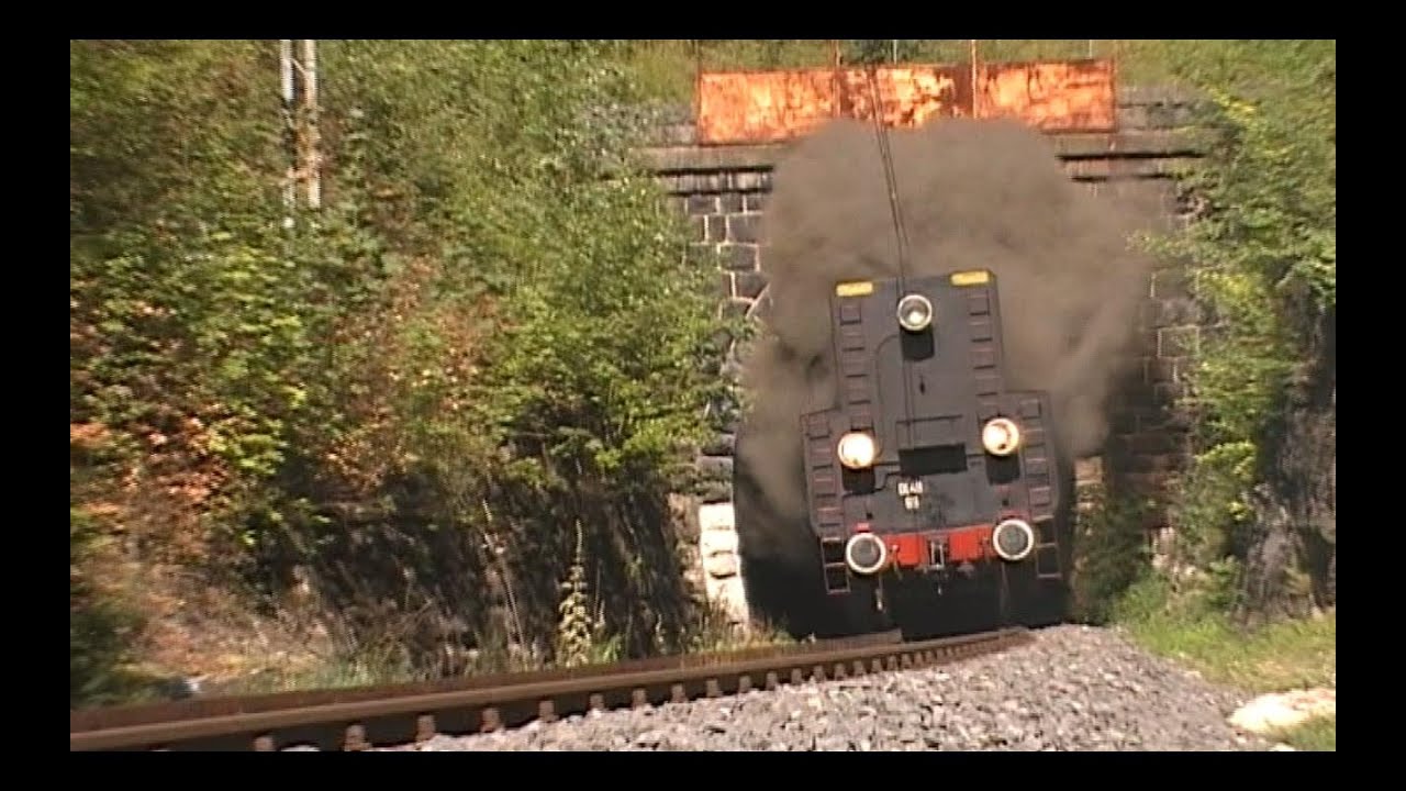 Ol49 + SU45 wspina się przez tunel do Szklarskiej z Liczyrzepą
