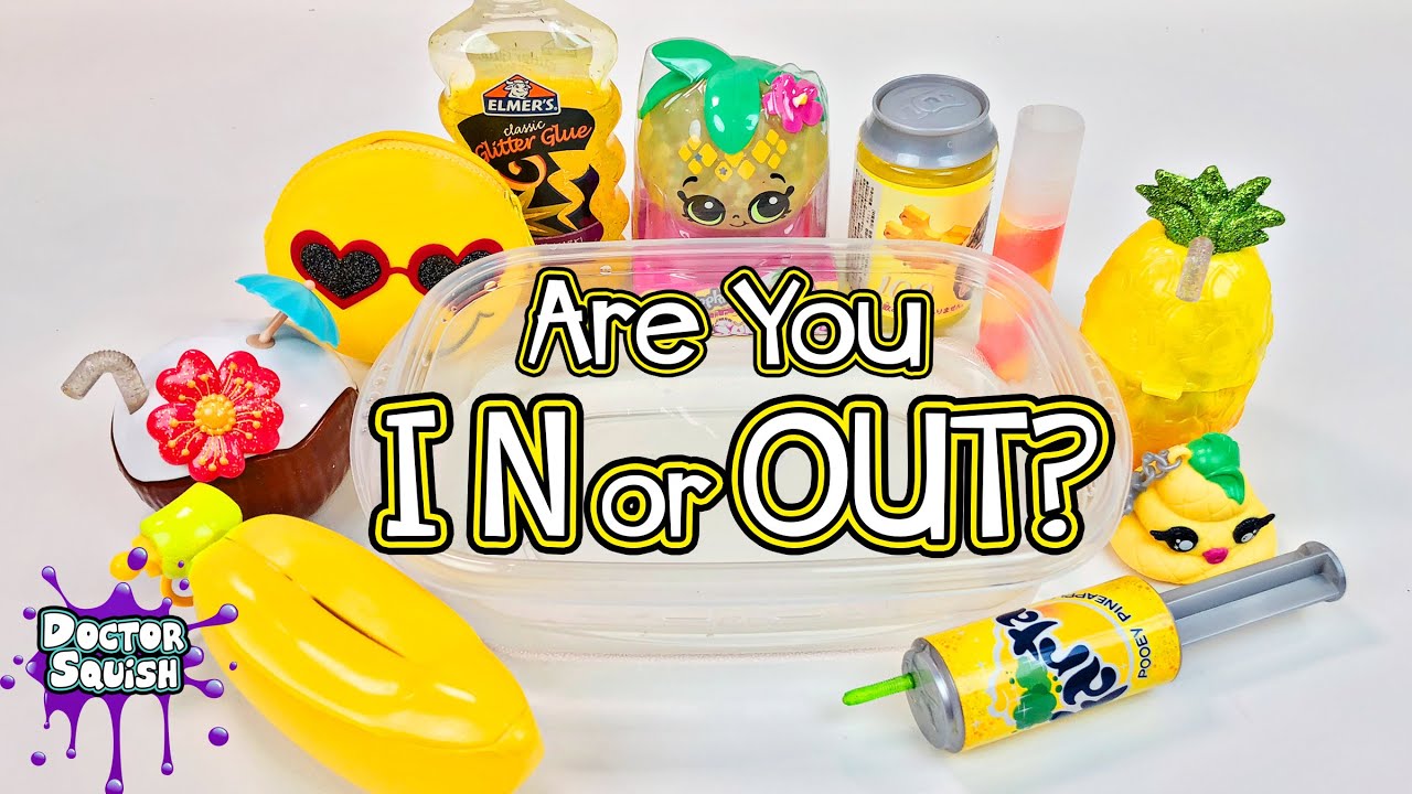 In or Out Slime Game Tropical Smoothie Slime Mixing