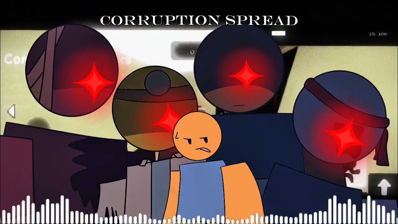 Corrupted Crossroads OST | Red sky (corruption spread LMS) Fan-visualizer