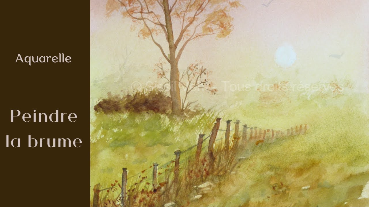 Aquarelle : Brume