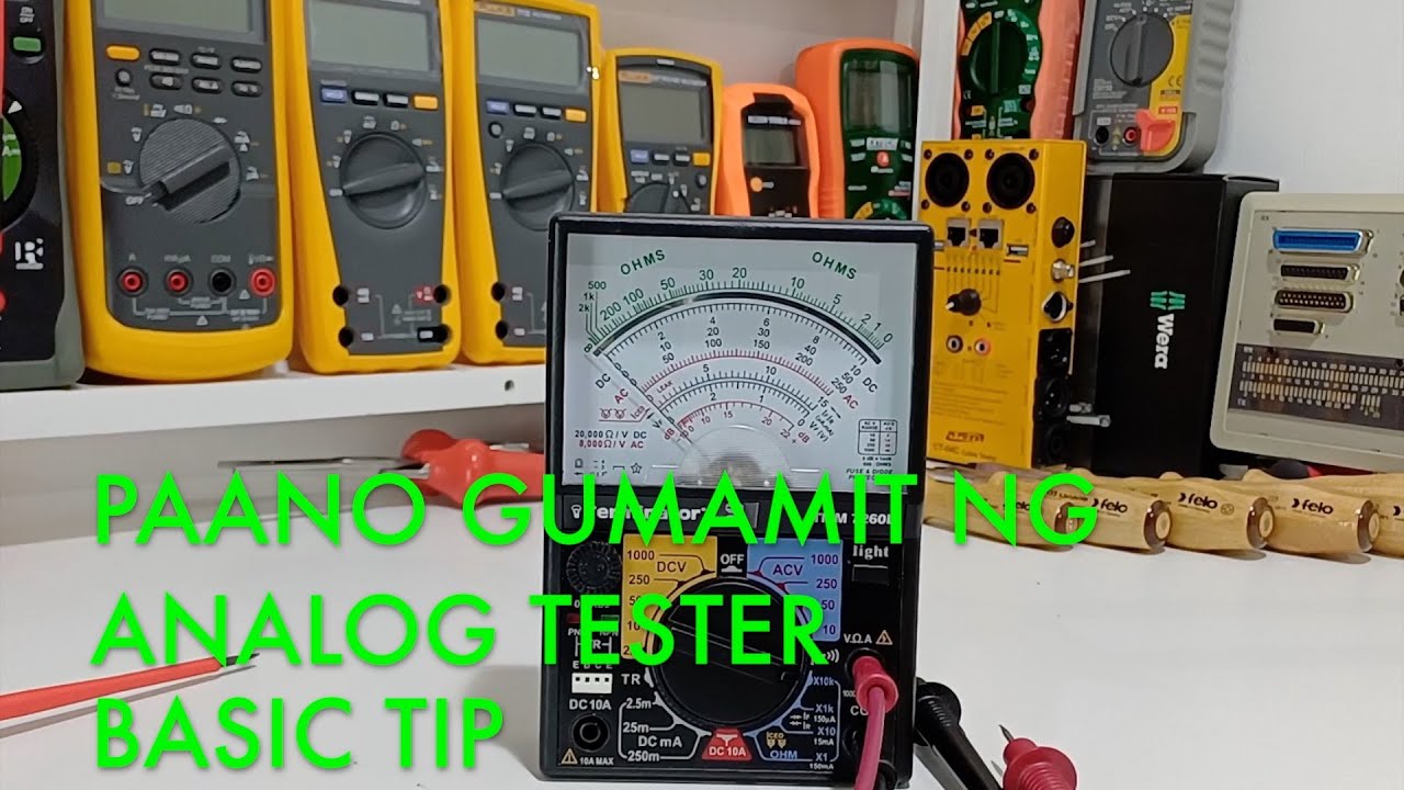 Paano Gumamit ng Analog Tester??? Basic Tip