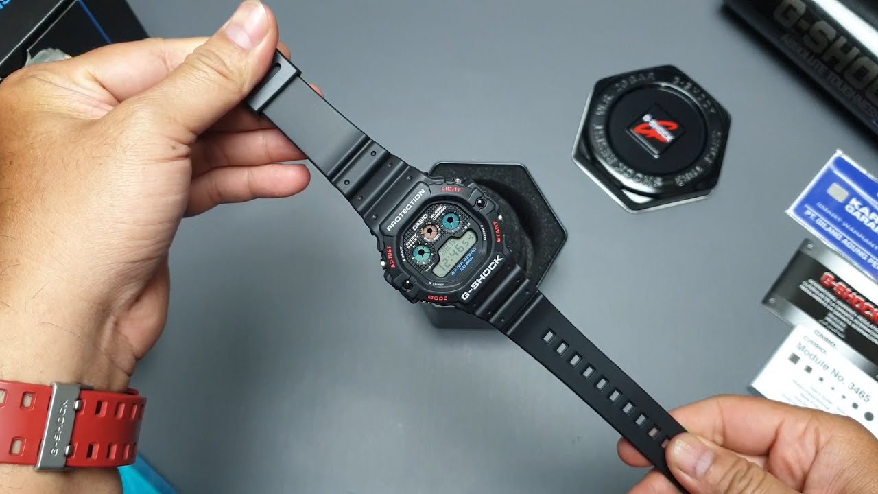 Unboxing & Cara setting Casio G-Shock DW-5900-1 (indonesia)